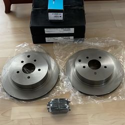 Rear Rotors Brake Pads Set Infiniti Nissan