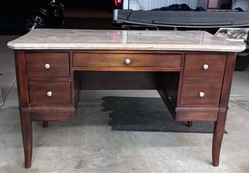 Marble top desk