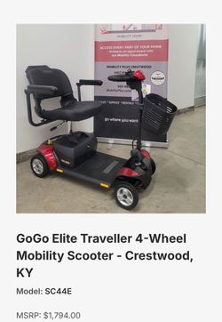 Go Go™™ Sport 4-Wheel Scooter