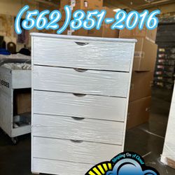 White Five Drawer Katy Chest Cajonera Nueva Bonita 