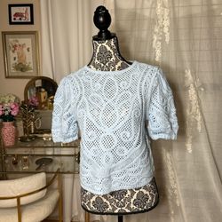Black House White Market Blue Blouse