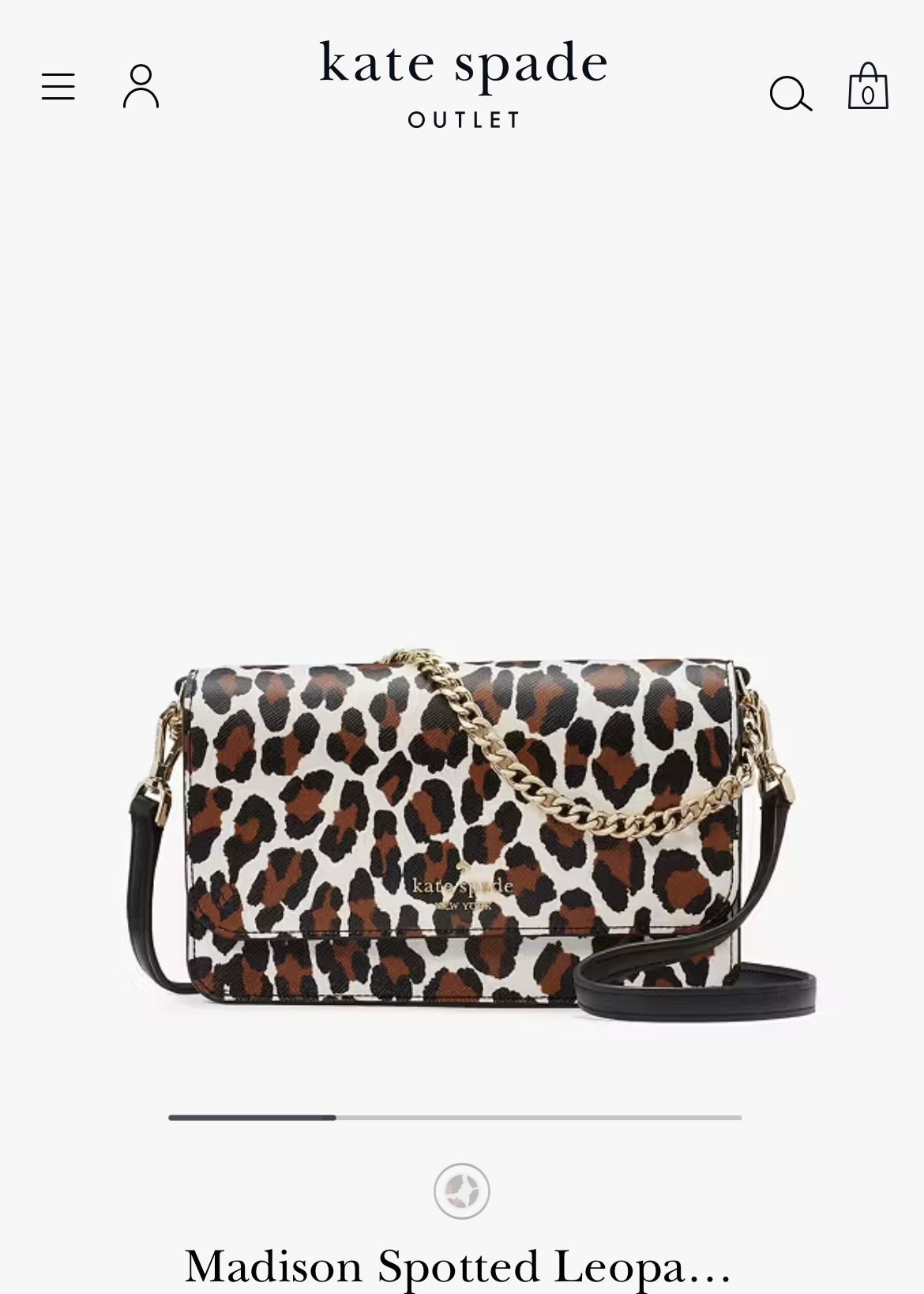 Kate Spade Spotted Leopard Mini Crossbody
