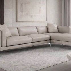 Modloft Reade Opala model – right-facing chaise- Leather