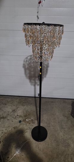 Crystal Chandelier Style Floor Lamp