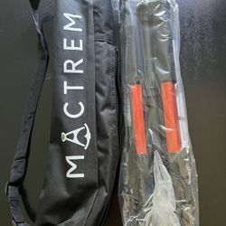 Mactrem PAPUMA PT55 Lightweight Tripod 3-way Pan-head Mount Quick-release Plate 55” Orange Color