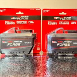 Milwaukee m18 Forge 12.0 Battery's 