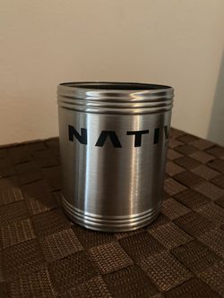 (12) Stainless Steel Koozie with Foam Insert "Nativ Eyewear"