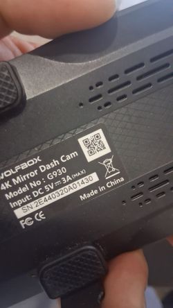 Wolfbox 4k mirror dash cam