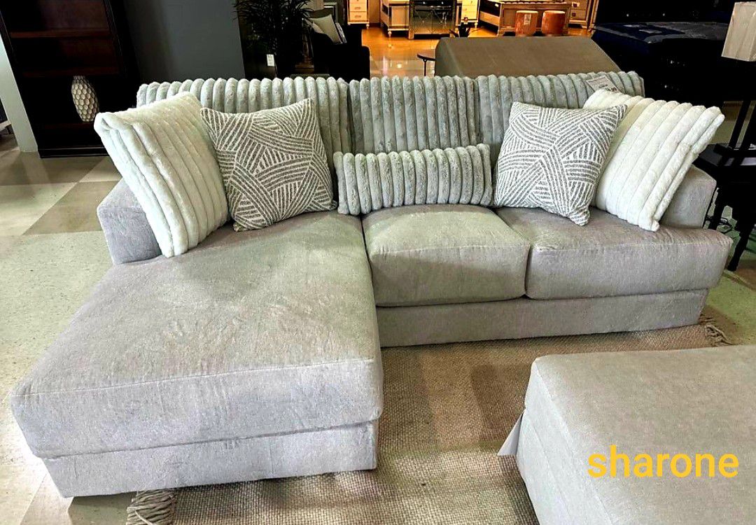 Logan Gray Modular Sectional Sofa Chaise ⭐⭐
