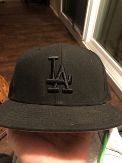 LA Dodgers Black on Black Snapback Cap
