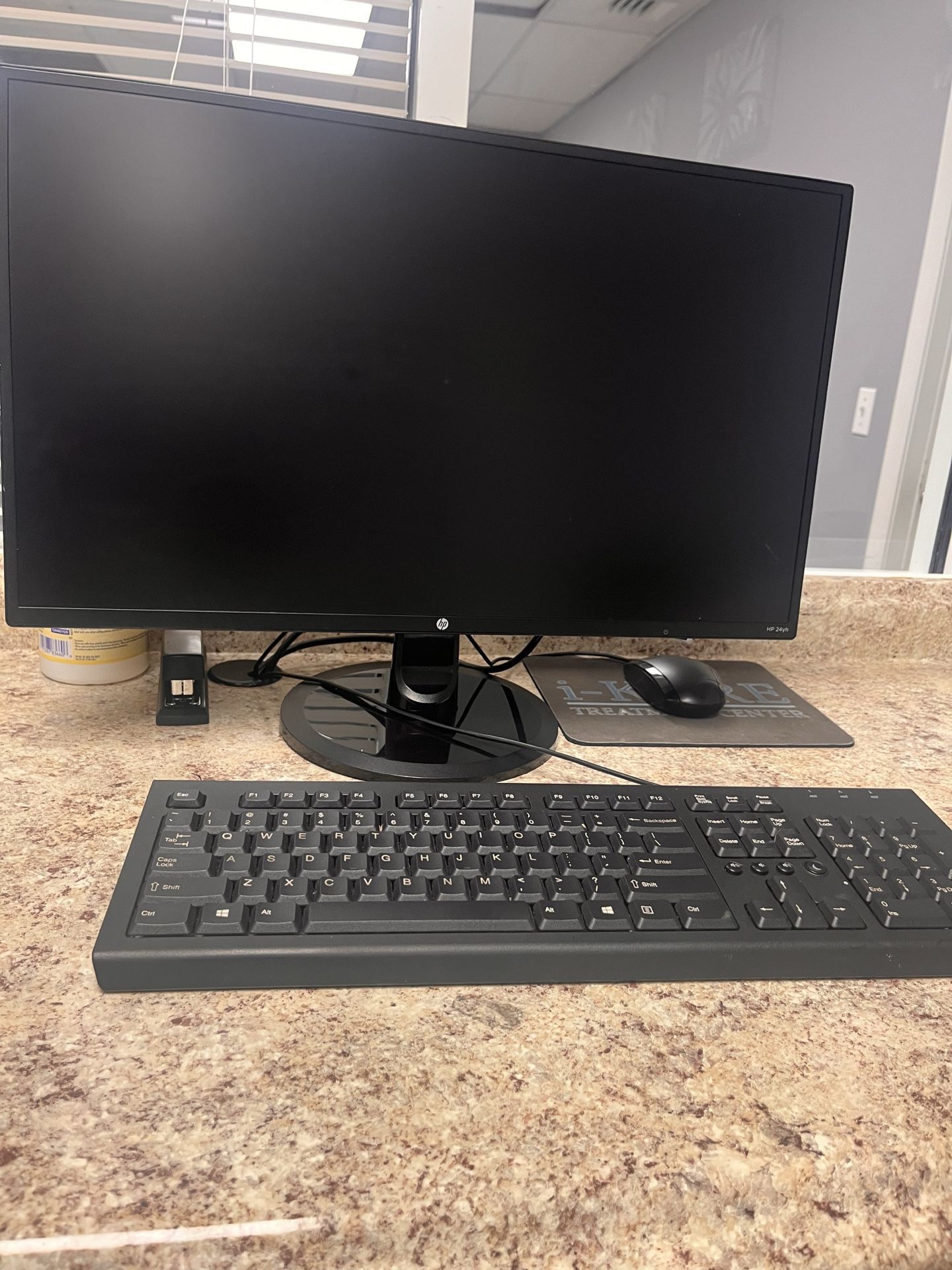 Lenovo Desktop Computer Setup – Tower + Monitor + Keyboard + Mouse