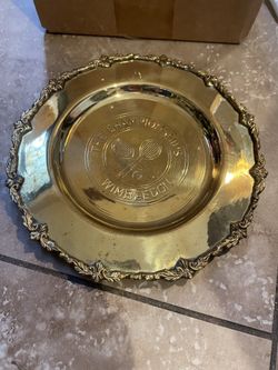 Wimbledon Championship Gold Color Plate
