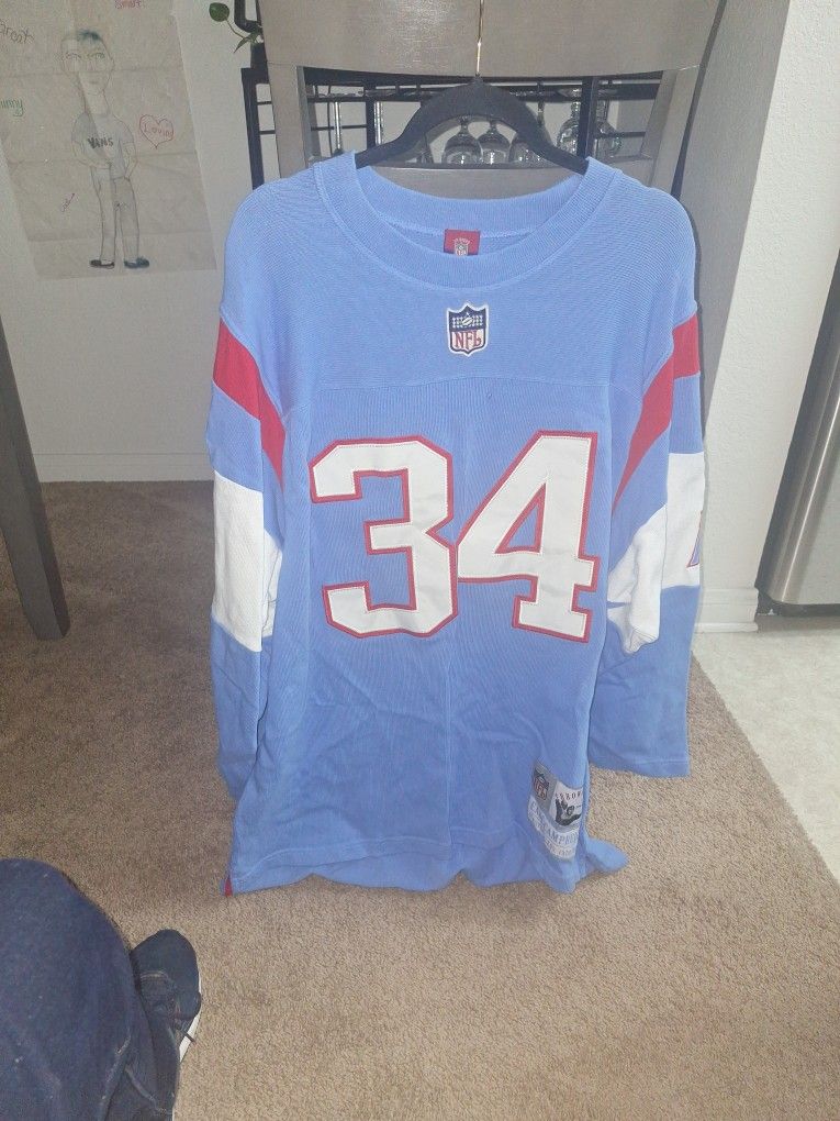 Earl Campbell Long Sleeve Throwback Vintage Jersey