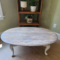 Vintage Solid Oak Coffee Table 