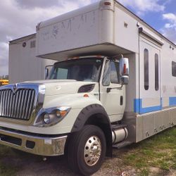 2012 International SA667 Medical Clinic Diesel 30k Ori Miles City Owned 3-Slide Outs Onan Generator 