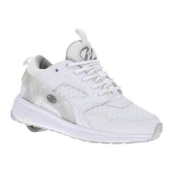 Kids white heelys wheeled sneakers 3