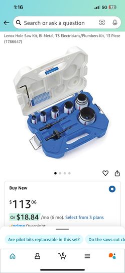 Plumbers Electricians Hole Saw Kit