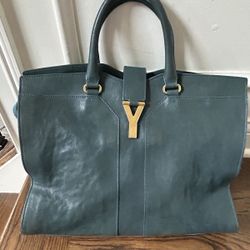 Saint Laurent Large Y Cabas Tote Satchel Bag