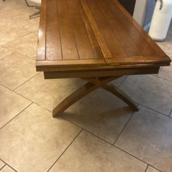 Heavy Wood Coffee Table Brown