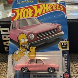 2026 Hot Wheels THE SIMPSONS FAMILY CAR Pink NEW 