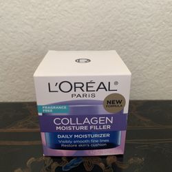 L'Oreal Paris Collagen Moisture Filler, Anti-aging Moisturizer Fragrance Free, 1 Kit. New $8.50