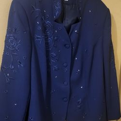 Navy Blue Blazer Plus Size