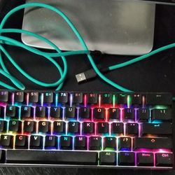 Vortex Poker Black Case RGB LED 60% Mechanical Keyboard (Brown Switches)