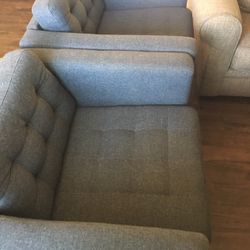 Couch And 2 Individual Sofas