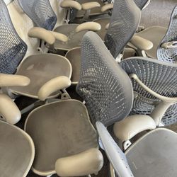 Herman Miller Chairs! 12 Of Them, Come Get Them All! Need A Nice Clean And Off You Go! 
