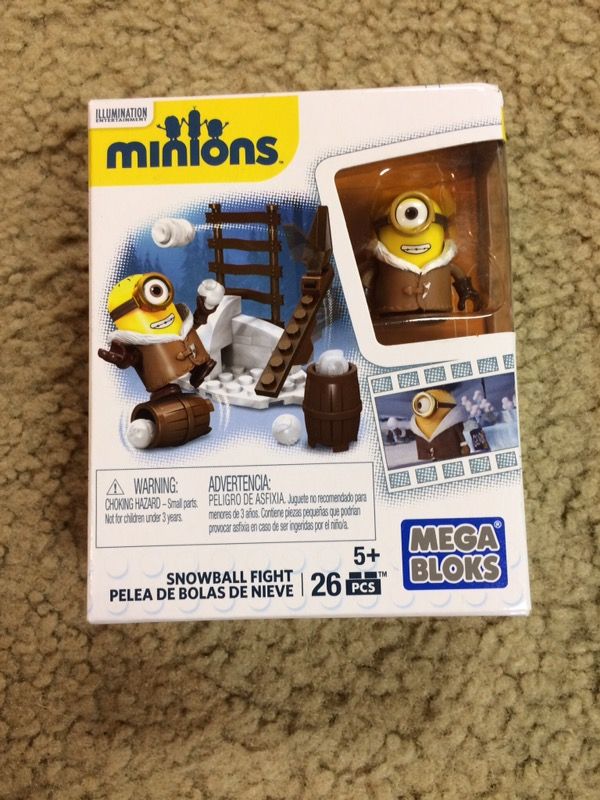 Minions Mega Bloks!!! Snowball Fight!!!