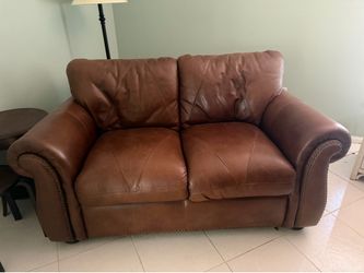 Leather sofa