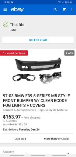 FRONT BUMPER COVER WITH GRILL AND FOG LAMP