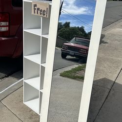 FREE mirror and cubbies