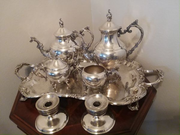 Sterling silver tea set (F.B.Rogers 1883) 1960 for Sale in Oak Park ... Sterling silver tea set (F.B.Rogers 1883) 1960 for Sale in Oak Park ...