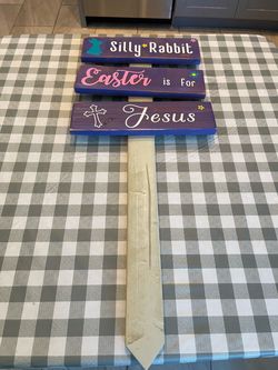 Easter yard sign