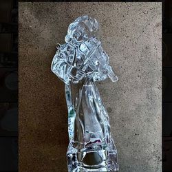 Mikasa Crystal Angel Mandolin Statue Figurine Mikasa Solid Crystal. 