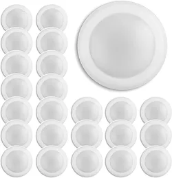 7.5" LED Dimmable Flush Mount Light Fixture - Closet Light, 16.5W (120W Equivalent), 120V, 5000K, Wet Location - 4/6" J-Box (Bright White, 24 Pack