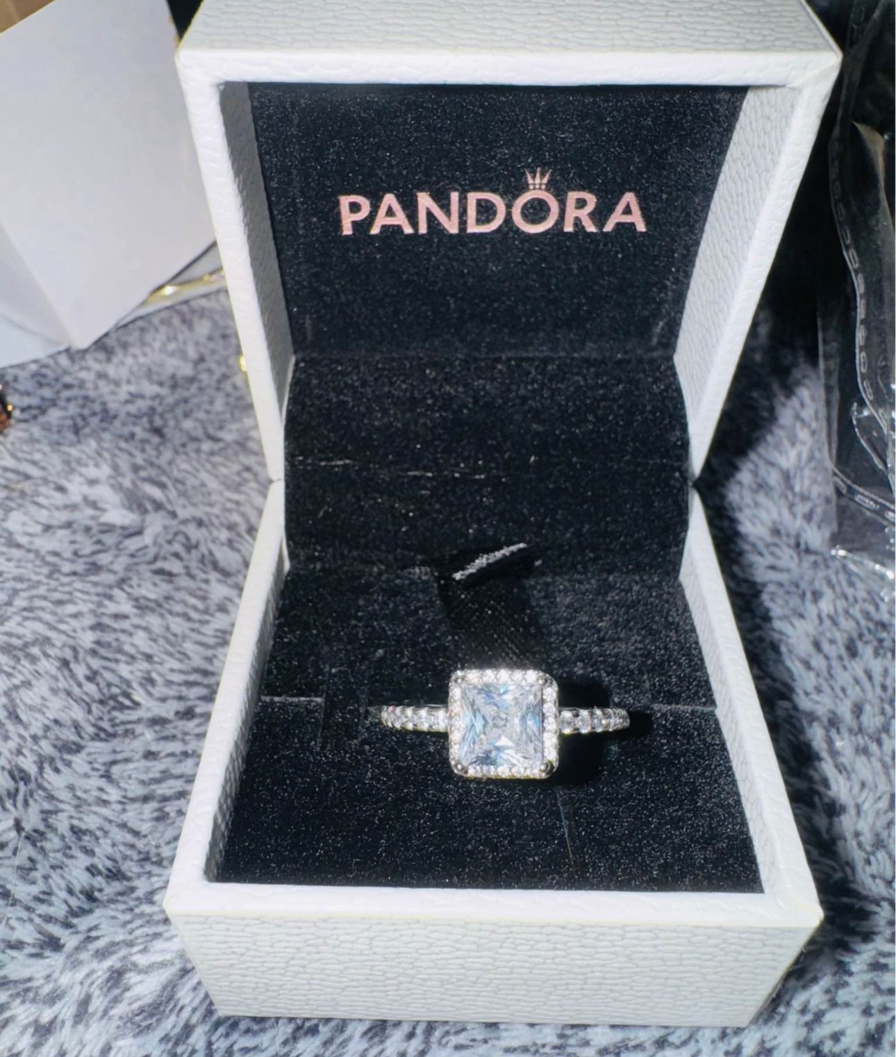 Pandora Halo Ring Size 7