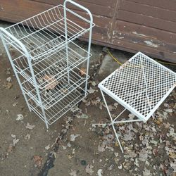 Shoe Rack & Small Table