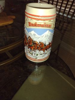 Vintage 1985 "A" Series  Budweiser Clydesdales Stein