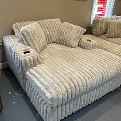 New Corduroy Theater Chaise