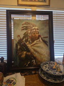 Indian Chief Oil Painting