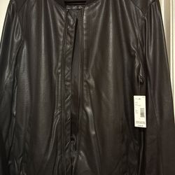 Structure Leather Jacket 