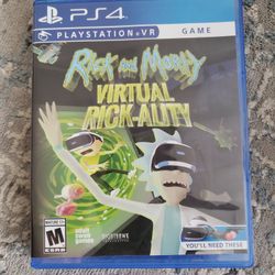 Playstation Game VR PS5 PS4 - Rick And Morty Virtual Rick-ality