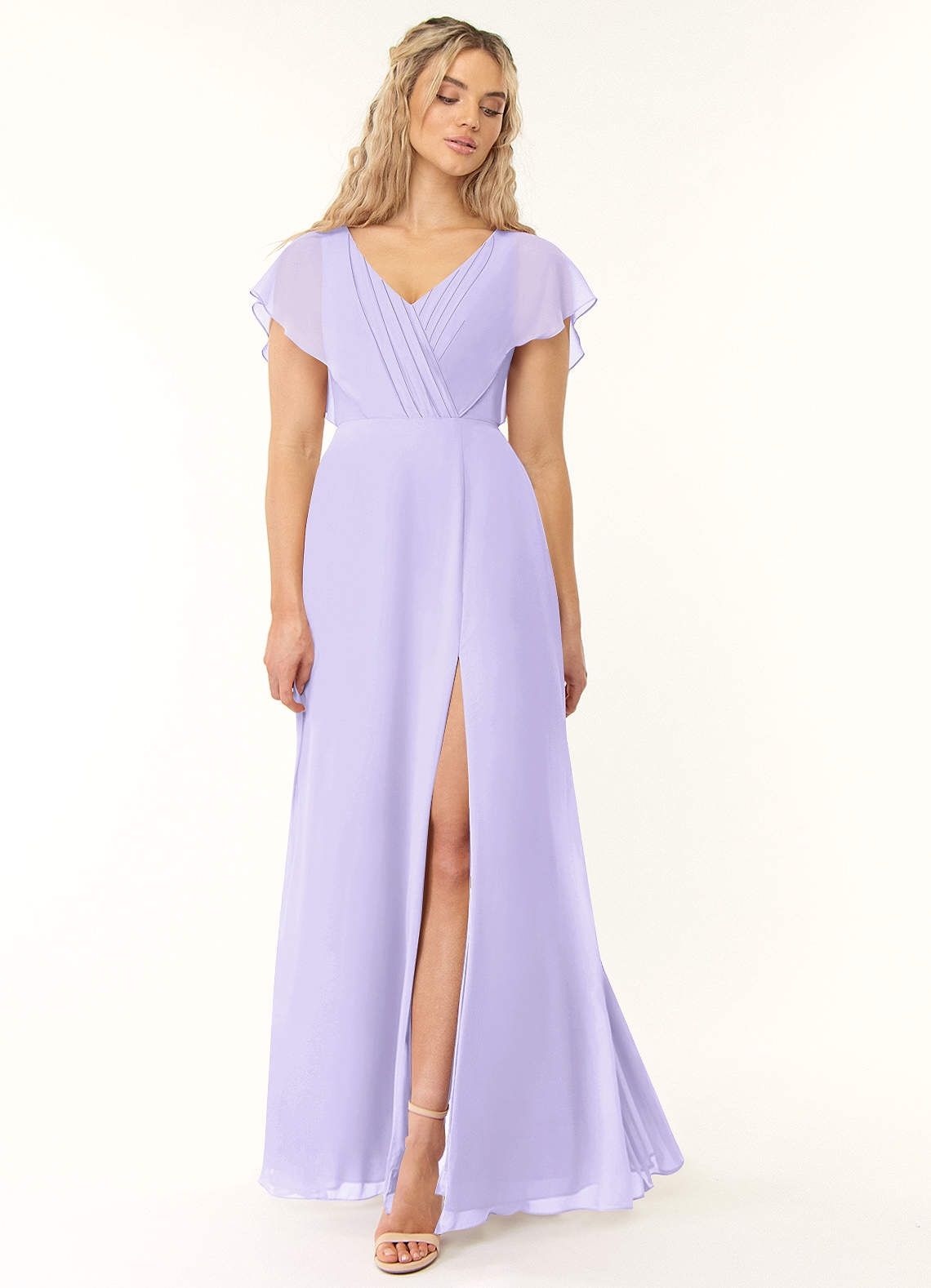 Azazie Rylee Bridesmaid Dress In Lilac Size A4