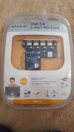 New Belkin Hi-speed USB 2.0 5-Port PCI Card