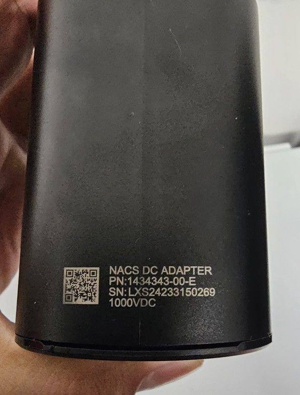 NACS electric vehicle charging station adapter