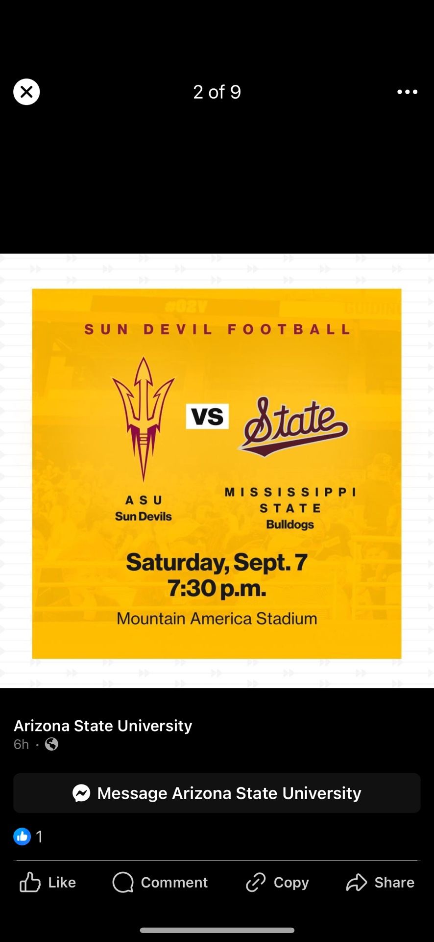 ASU V. Mississippi football 9/6