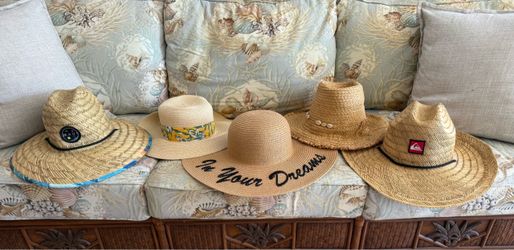 5 Sombreros de Paja – 3 Mujer + 2 Hombre | Straw Hats