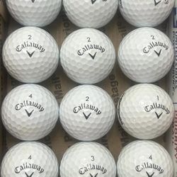 12 Callaway Supersoft Golf Balls 5/4a Lot D224